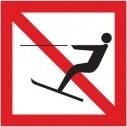 Verboden te waterskiën